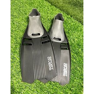 Sport Divers MFG. Swim Fins Pair Black/Gray Sporti Diver